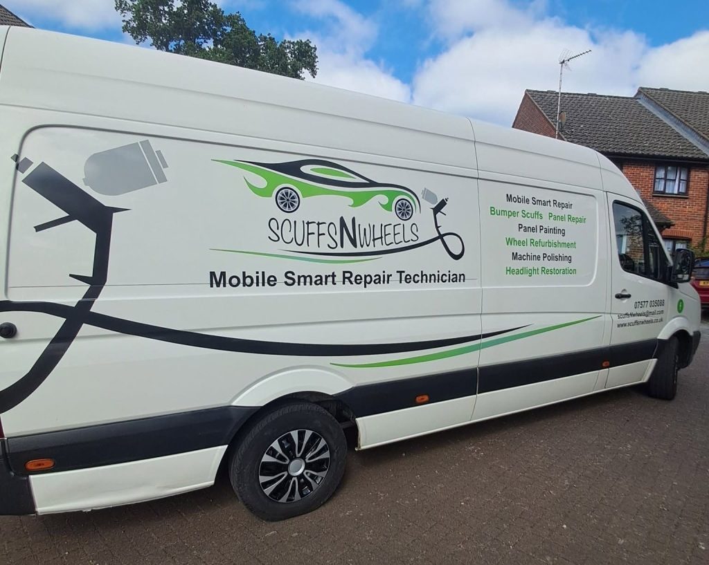 Scuffs N Wheels mobile SMART repair van in Norwich
